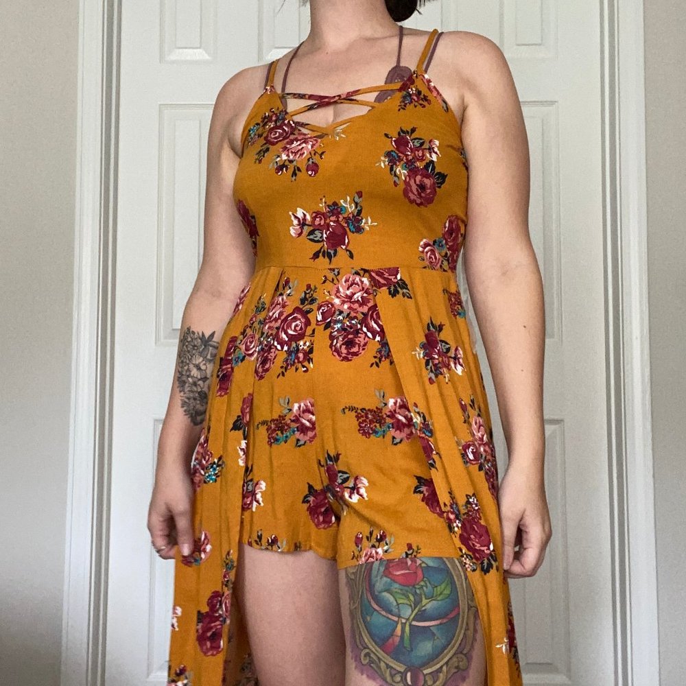 Floral Romper Maxi